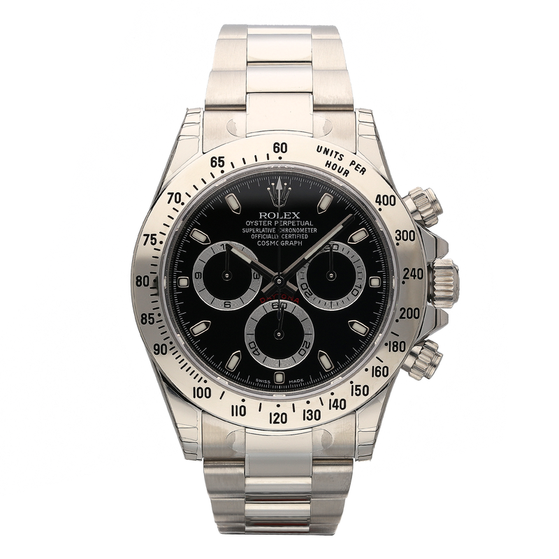 Unworn Rolex Daytona 116520 Black Dial Stainless Steel Watch – 2012, Fully Stickered, Full Set