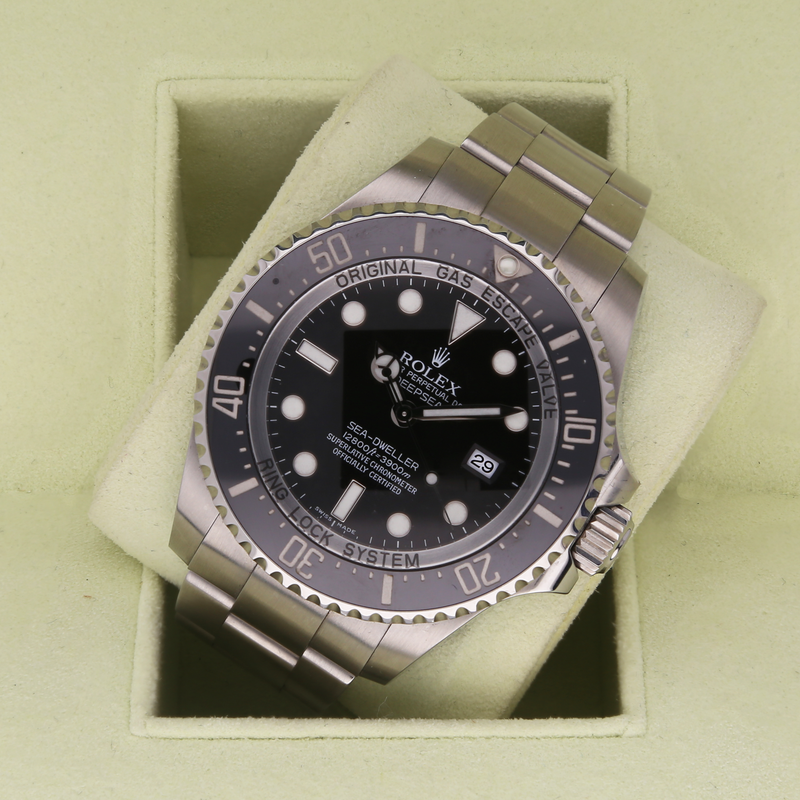 Unworn Rolex Deepsea 116660 Black Dial Stainless Steel Watch – 2010, 44mm, Full Set