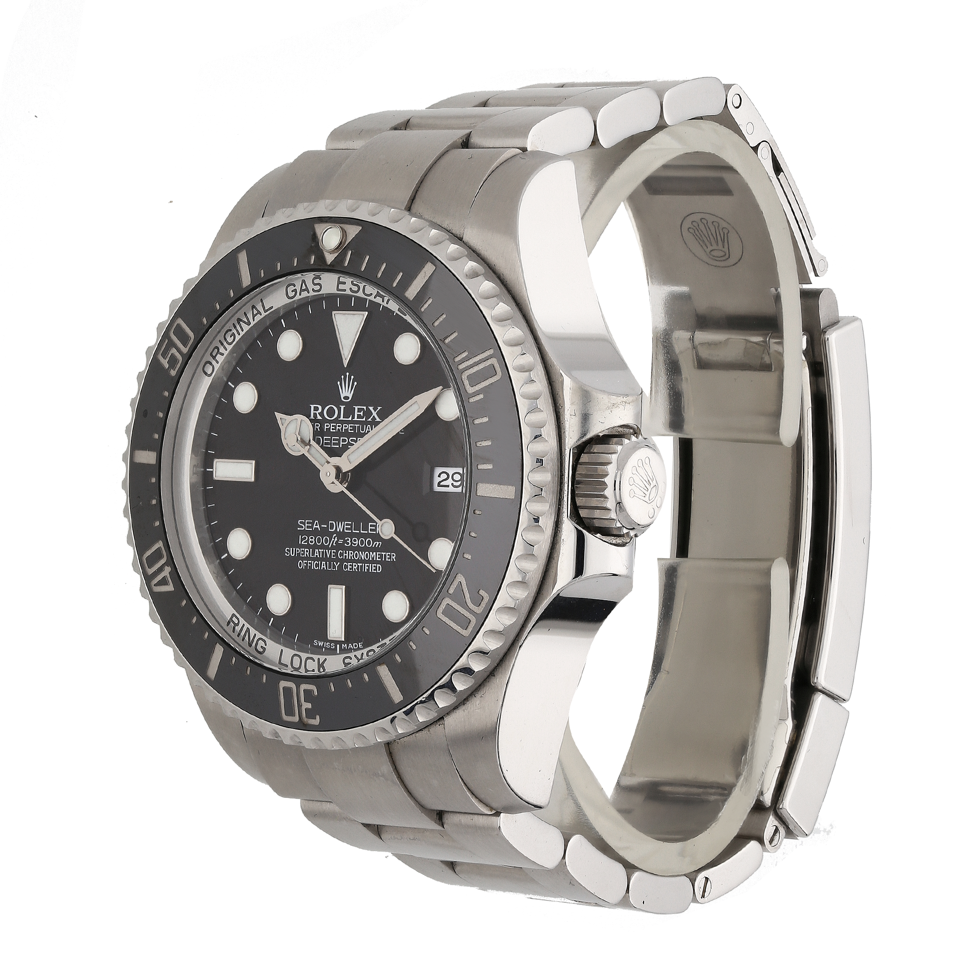 Unworn Rolex Deepsea 116660 Black Dial Stainless Steel Watch – 2010, 44mm, Full Set