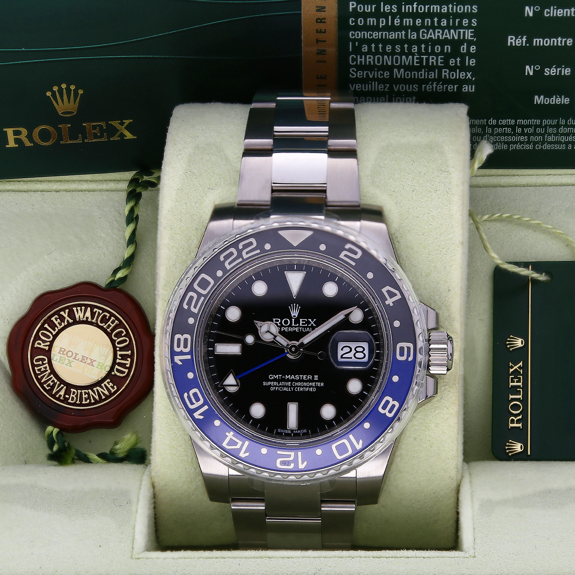 Unworn Rolex GMT-Master II 116710BLNR ‘Batman’ 40mm Watch – 2014, Fully Stickered, Full Set