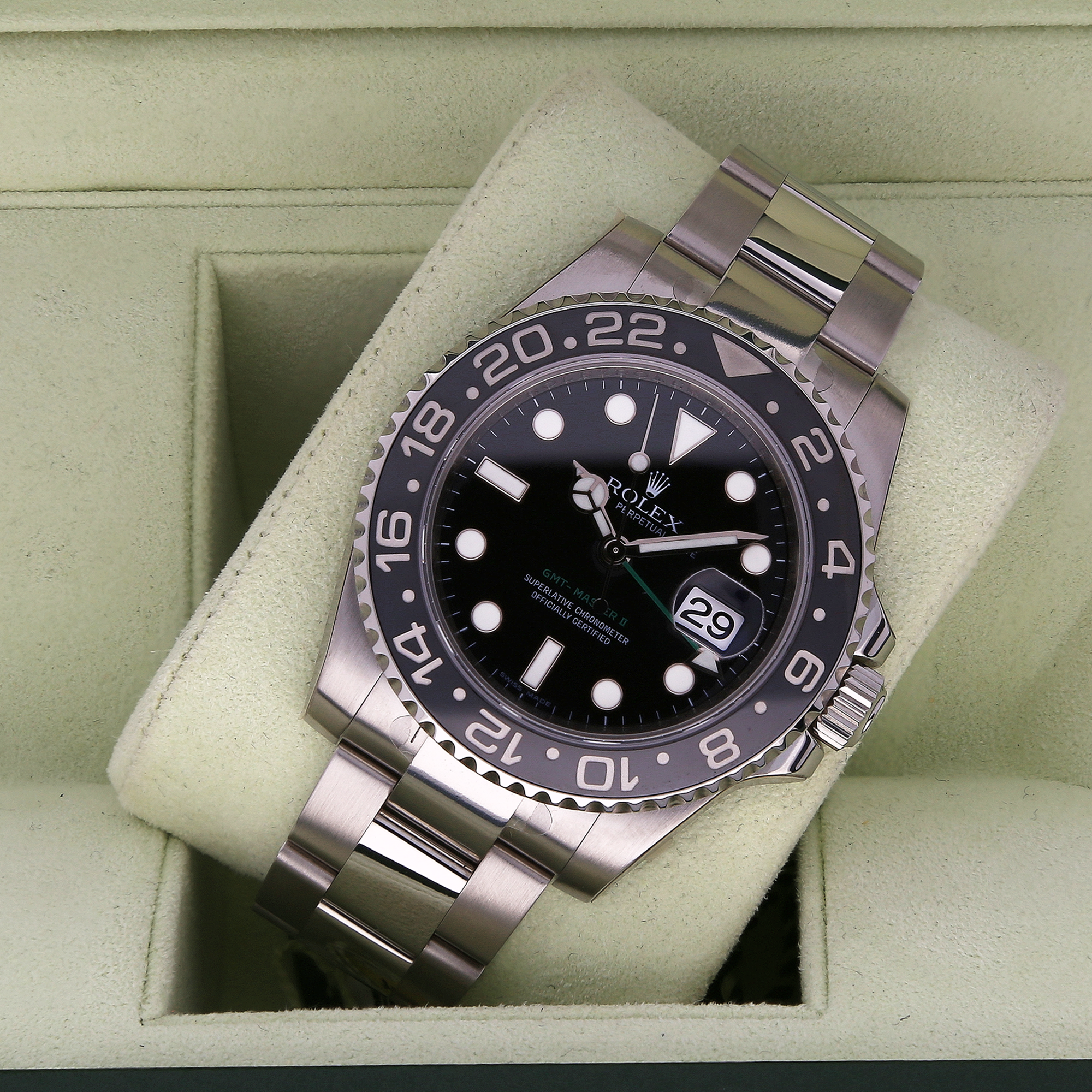 Unworn Rolex GMT-Master II 116710LN 40mm Black Dial Watch – 2007, Fully Stickered, Full Set