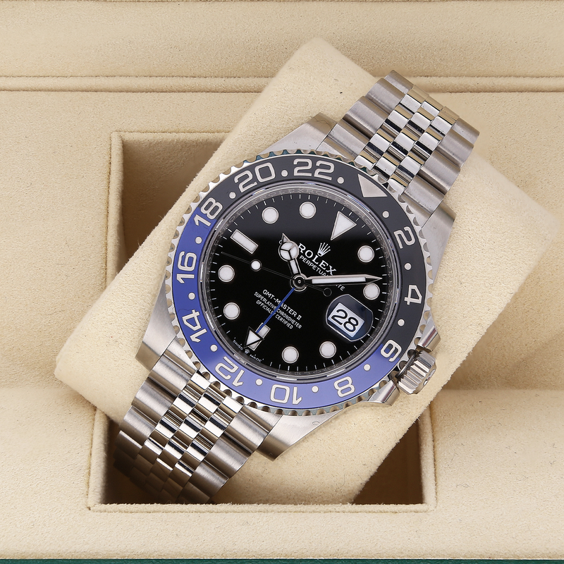 Rolex GMT-Master II 126710BLNR ‘Batgirl’ Jubilee 40mm Watch – 2021, Full Set