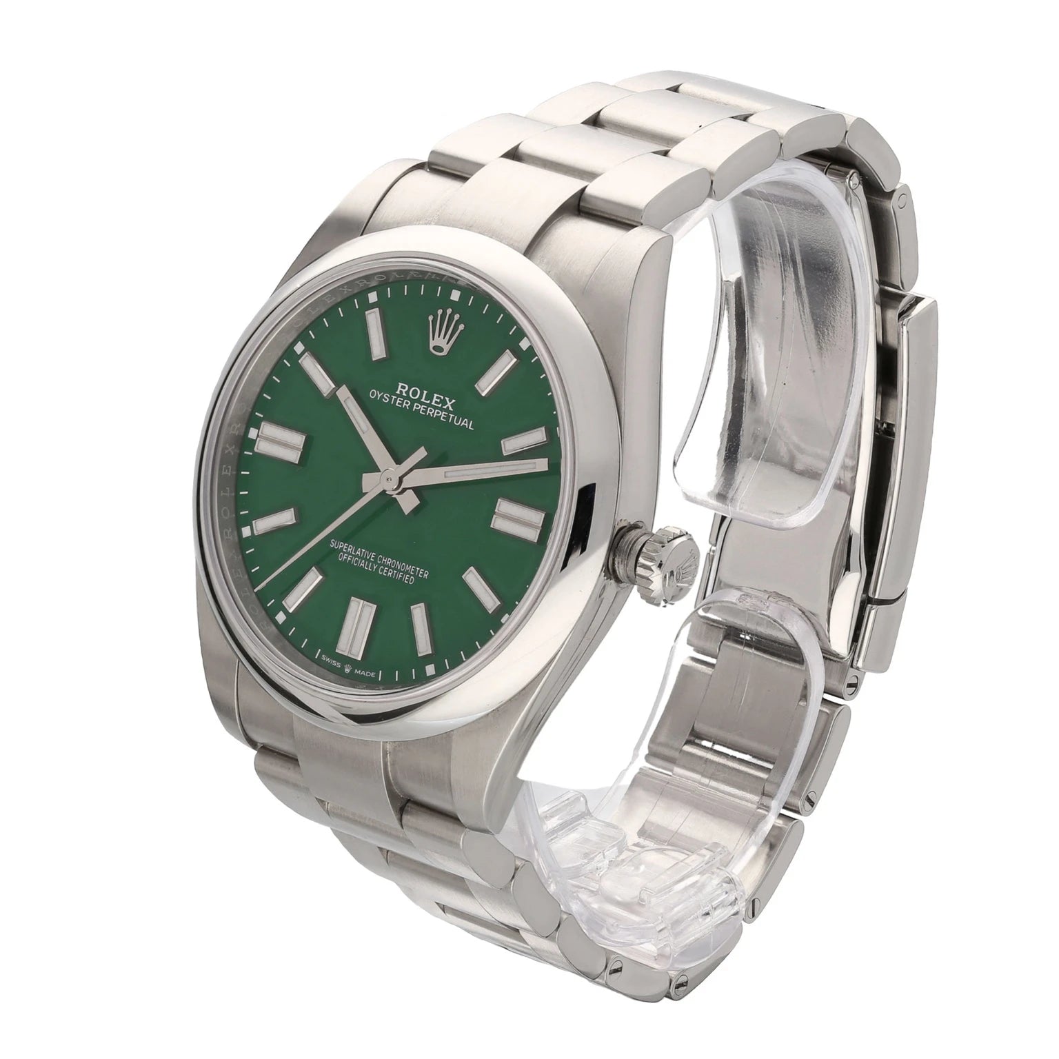Rolex Oyster Perpetual Green Dial 41mm 124300