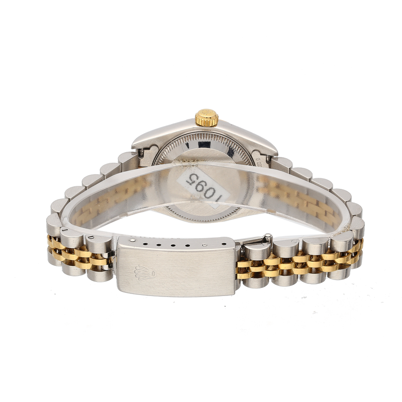 Rolex Ladies Datejust 79173 Champagne Diamond Dial 26mm Steel & Gold Watch – 2002, Papers