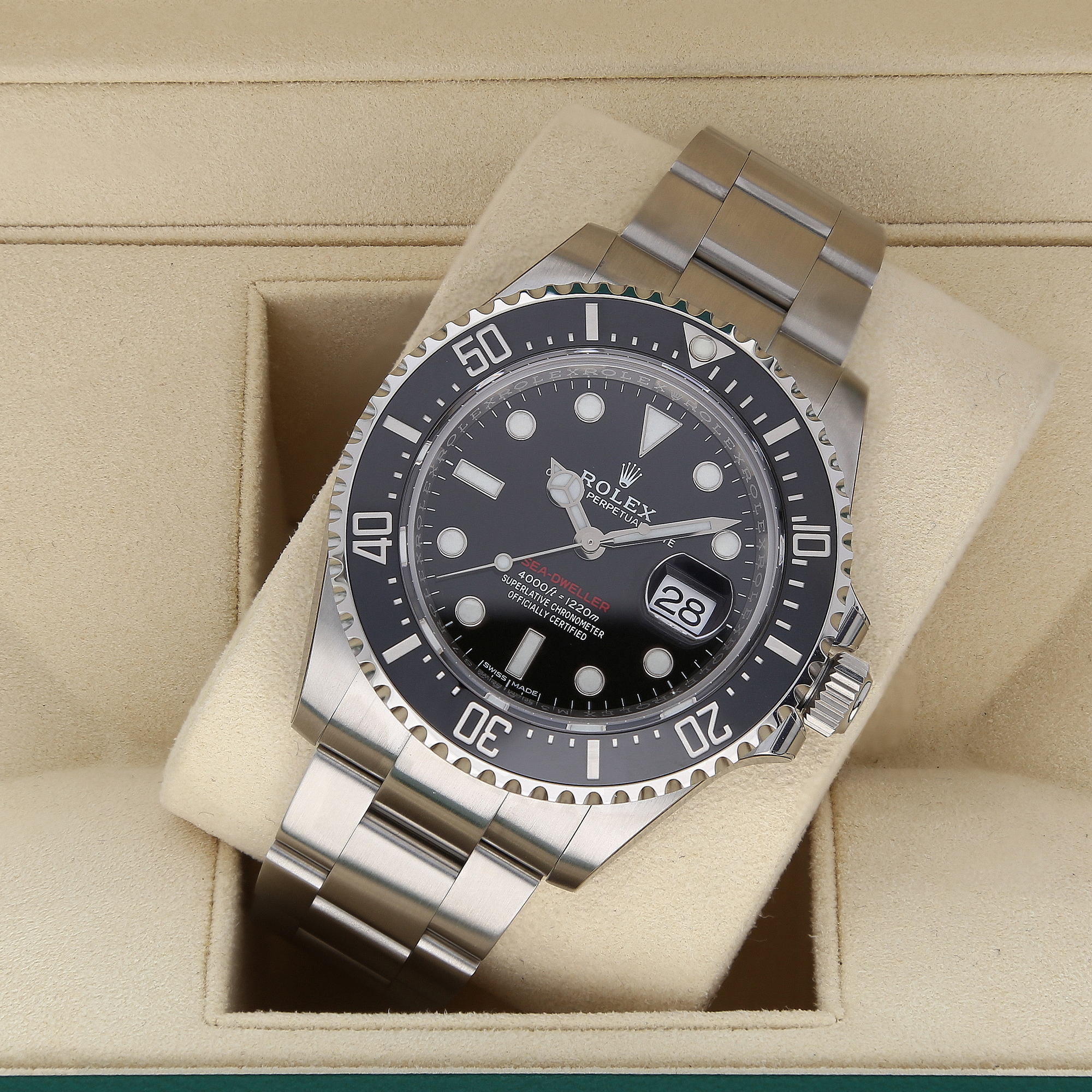 Unworn Rolex Sea-Dweller 126600 ‘Red Writing’ Black Dial Watch – 2017, 44mm, Fully Stickered, Full Set
