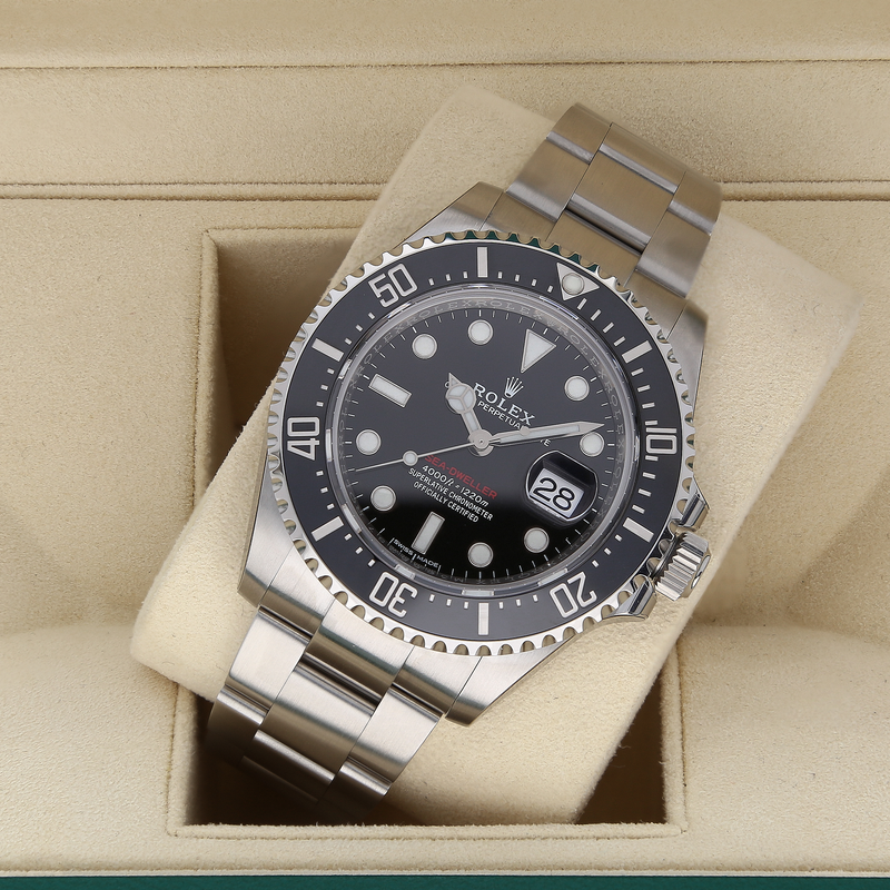 Unworn Rolex Sea-Dweller 126600 ‘Red Writing’ Black Dial Watch – 2017, 44mm, Fully Stickered, Full Set