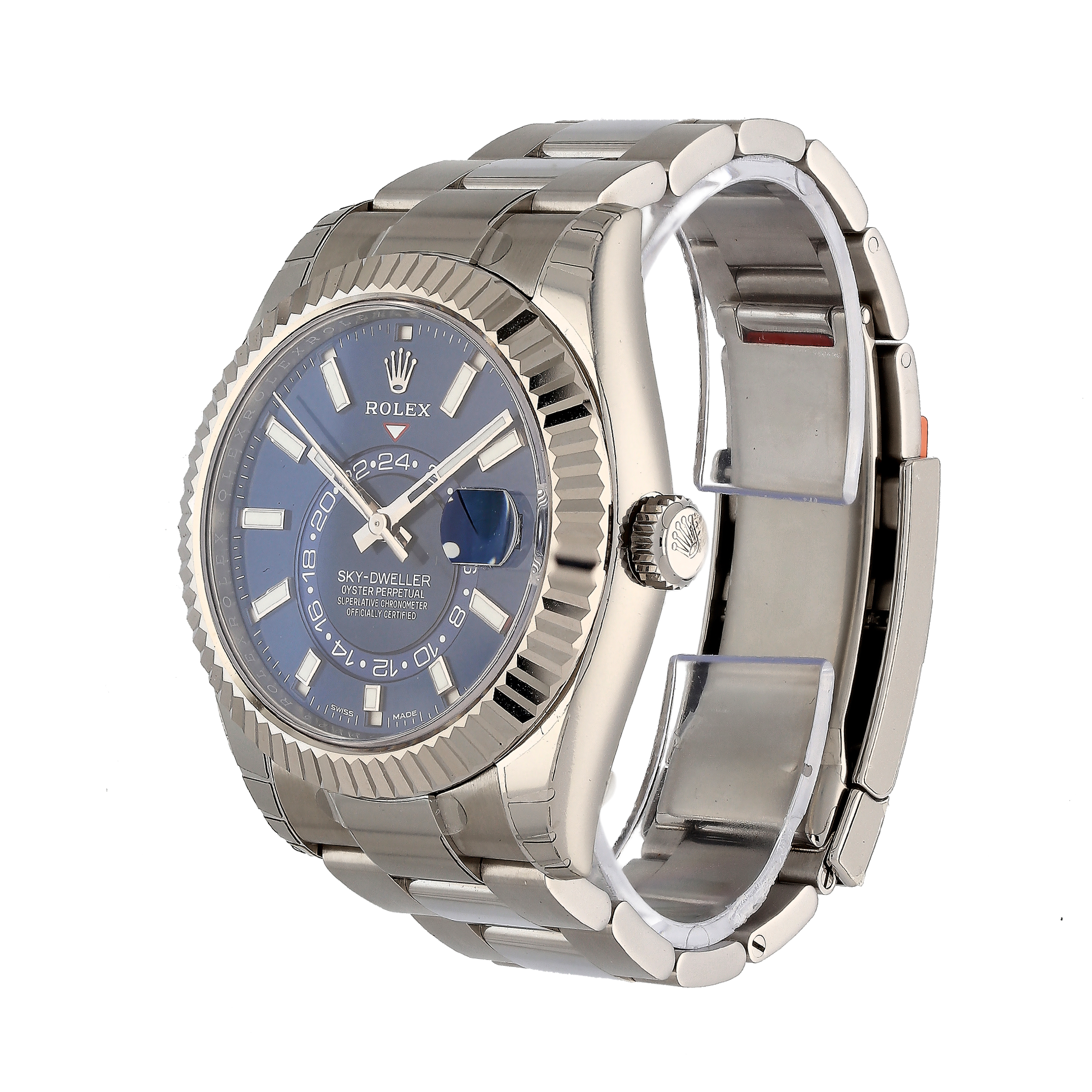 Unworn Rolex Sky-Dweller 326934 Blue Dial Stainless Steel Watch – 2018, Fully Stickered, Full Set