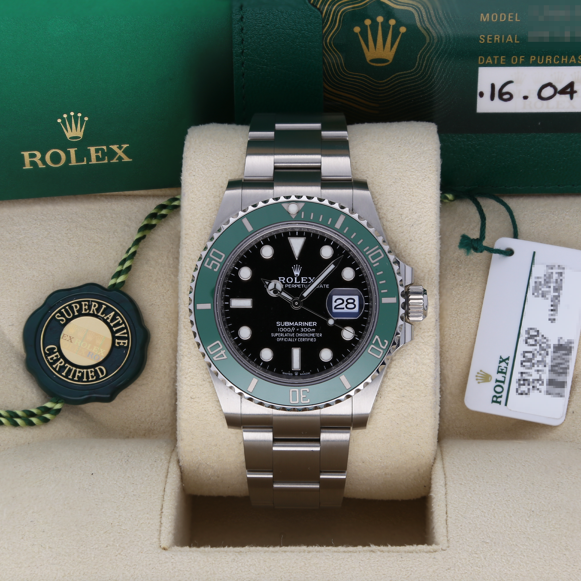 Rolex Submariner Date 126610LV ‘Starbucks’ Black Dial 41mm Stainless Steel Watch – 2023, Full Set