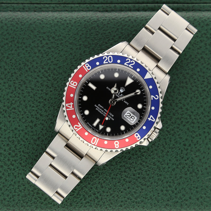 Rolex GMT-Master 16700 Pepsi Stainless Steel Watch – 1991, Full Set