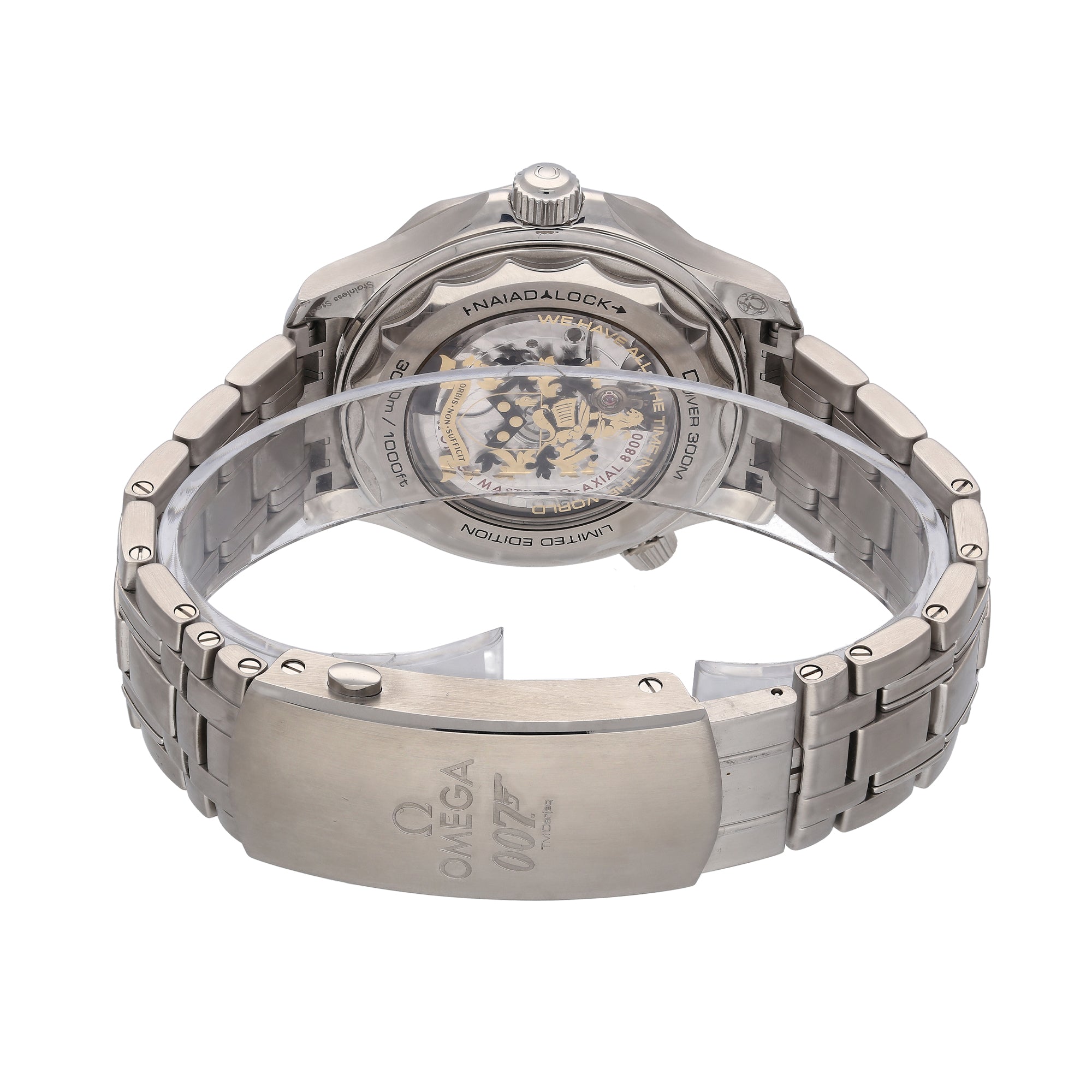 Omega Seamaster Diver 300M James Bond 007 Limited Edition exhibition case back with Calibre 8800 movement