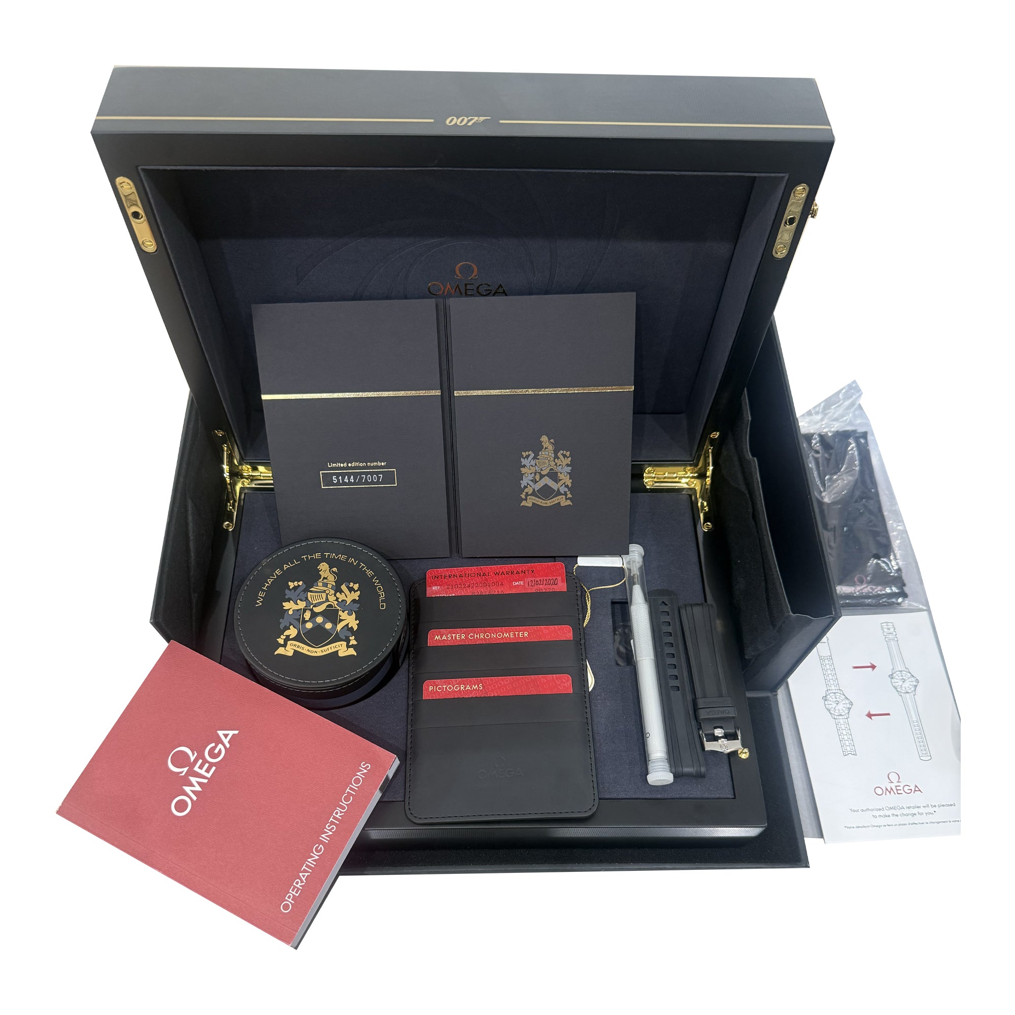 Omega Seamaster Diver 300M James Bond 007 Limited Edition 210.22.42.20.01.004 – 2020, Full Set