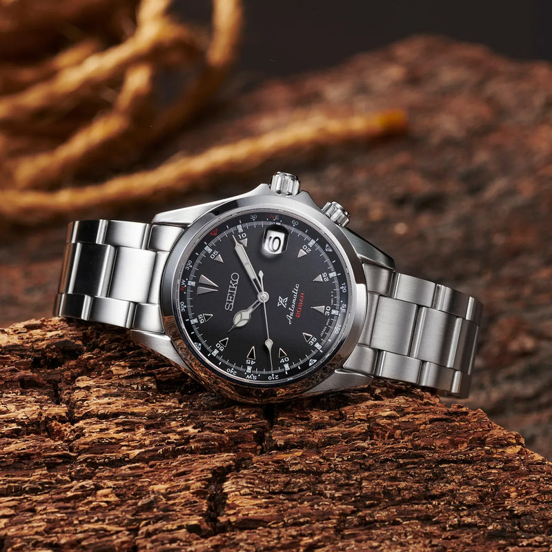 Seiko Prospex Alpinist Automatic Men’s 39.5mm Black Dial Stainless Steel Watch SPB117J1