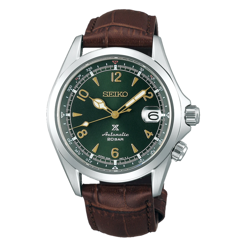 Seiko Prospex Alpinist Automatic Men’s 39.5mm Brown Leather Strap Watch SPB121J1