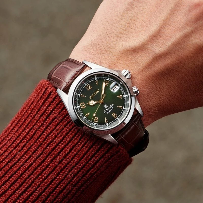 Seiko Prospex Alpinist Automatic Men’s 39.5mm Brown Leather Strap Watch SPB121J1