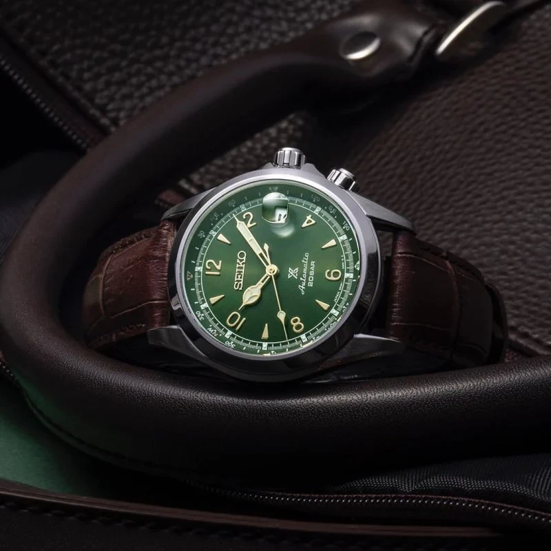 Seiko Prospex Alpinist Automatic Men’s 39.5mm Brown Leather Strap Watch SPB121J1