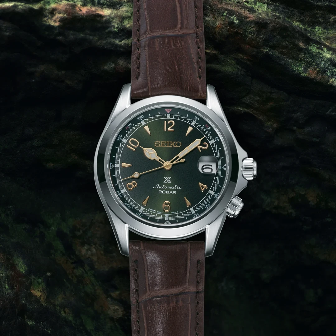 Seiko Prospex Alpinist Automatic Men’s 39.5mm Brown Leather Strap Watch SPB121J1