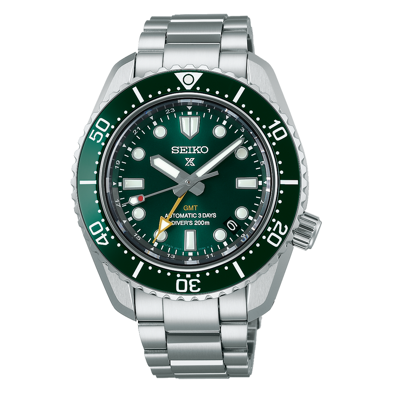Seiko Prospex Diver’s GMT ‘Marine Green’ Automatic Men’s 42mm Watch SPB381J1