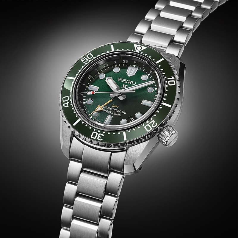 Seiko Prospex Diver’s GMT ‘Marine Green’ Automatic Men’s 42mm Watch SPB381J1
