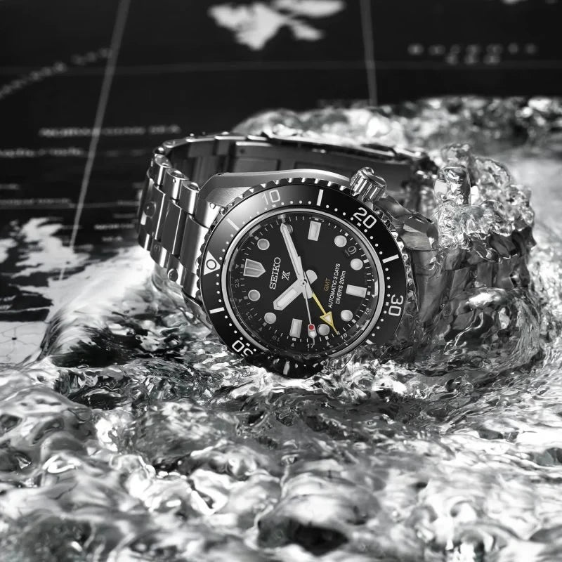 Seiko Prospex GMT Diver’s ‘Dark Depths’ Automatic 42mm Watch SPB383J1