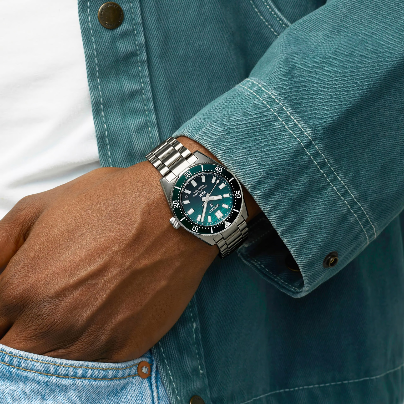 Seiko Prospex 1965 Heritage Diver’s PADI Special Edition Automatic Men’s Green Dial 40mm Watch SPB501J1