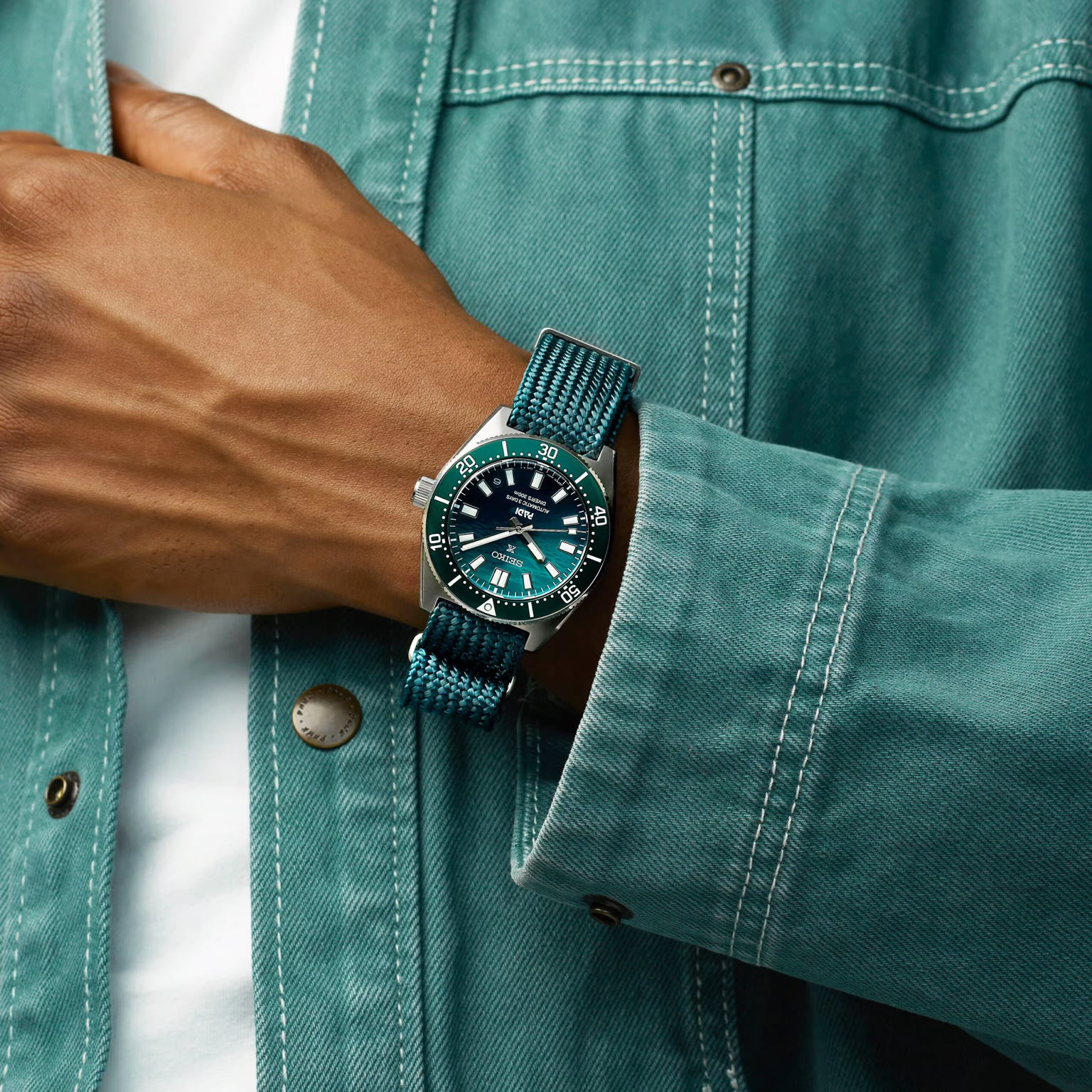 Seiko Prospex 1965 Heritage Diver’s PADI Special Edition Automatic Men’s Green Dial 40mm Watch SPB501J1