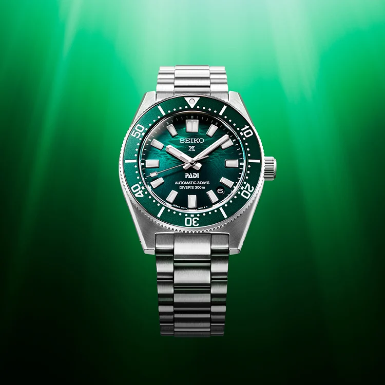 Seiko Prospex 1965 Heritage Diver’s PADI Special Edition Automatic Men’s Green Dial 40mm Watch SPB501J1