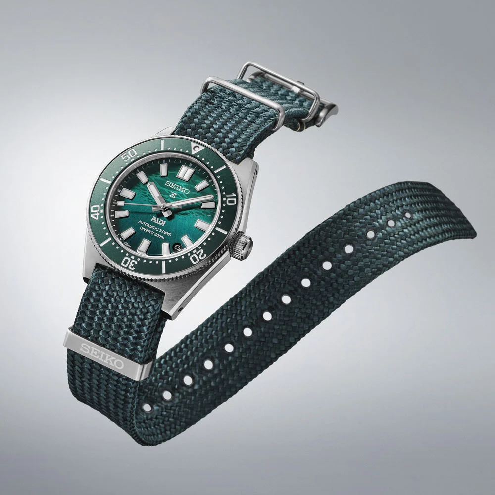 Seiko Prospex 1965 Heritage Diver’s PADI Special Edition Automatic Men’s Green Dial 40mm Watch SPB501J1