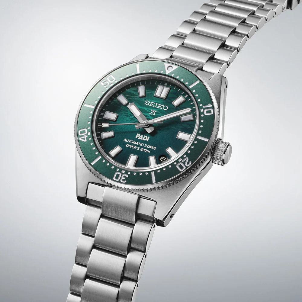 Seiko Prospex 1965 Heritage Diver’s PADI Special Edition Automatic Men’s Green Dial 40mm Watch SPB501J1