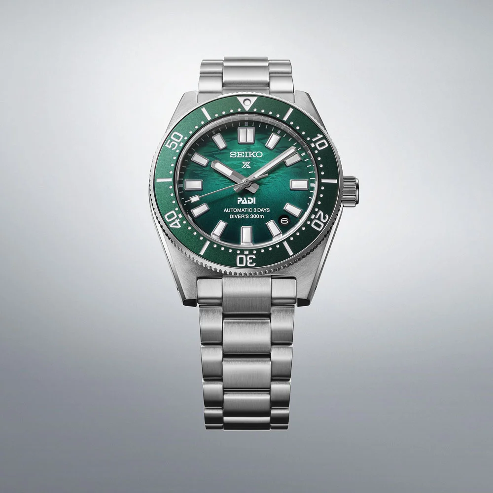 Seiko Prospex 1965 Heritage Diver’s PADI Special Edition Automatic Men’s Green Dial 40mm Watch SPB501J1