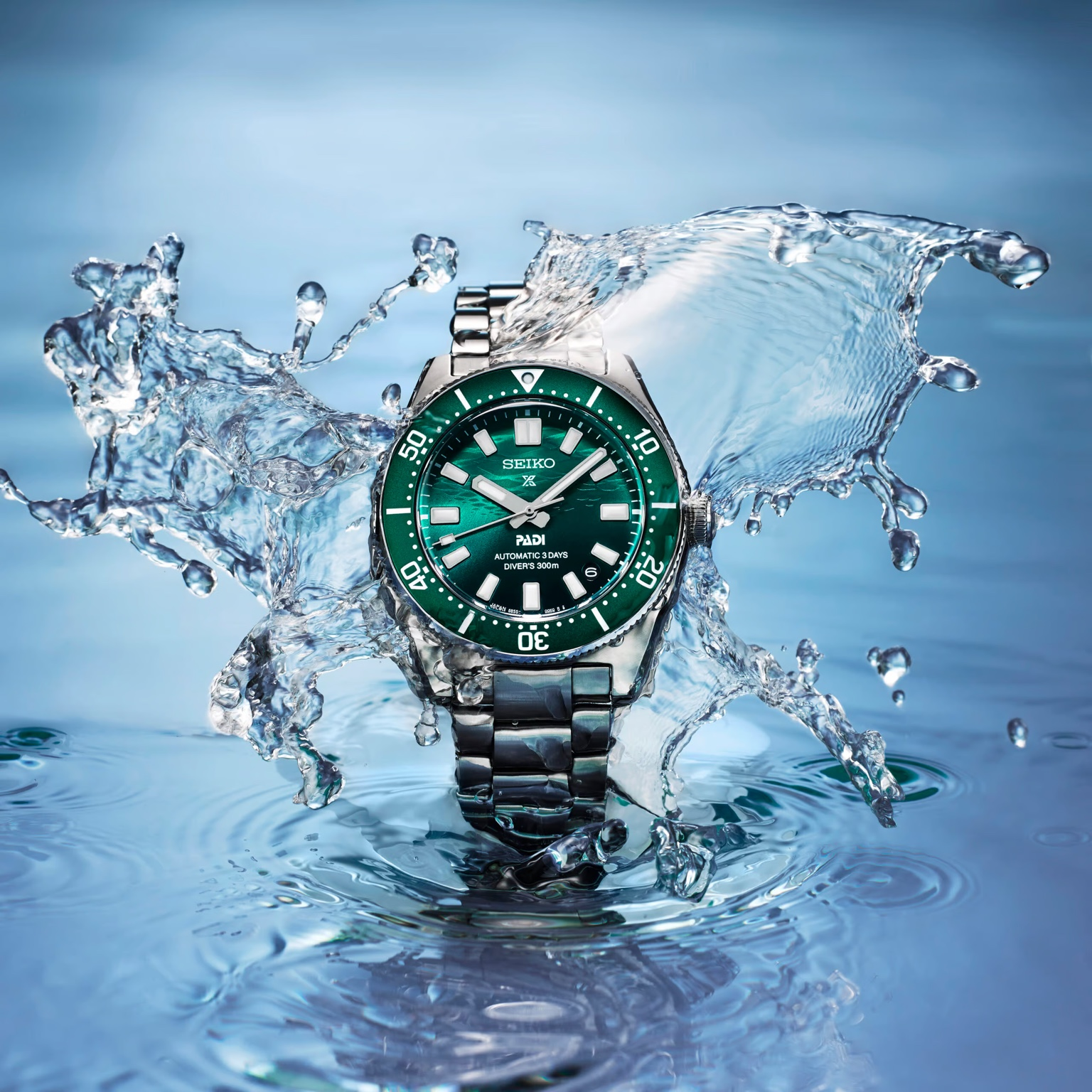 Seiko Prospex 1965 Heritage Diver’s PADI Special Edition Automatic Men’s Green Dial 40mm Watch SPB501J1