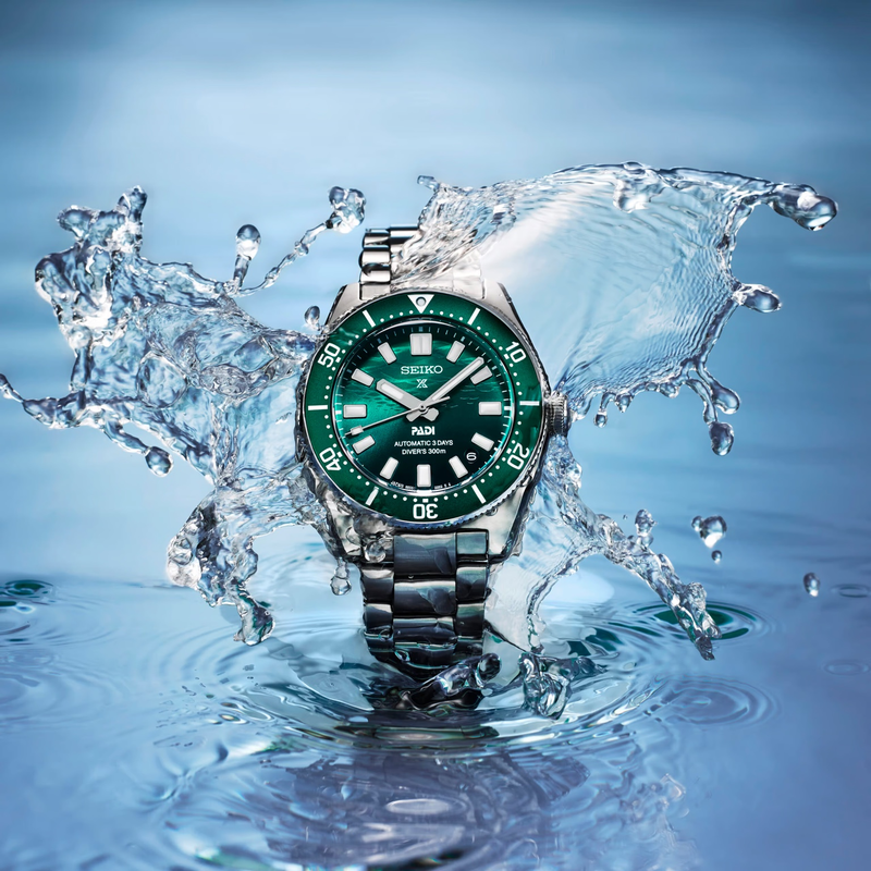 Seiko Prospex 1965 Heritage Diver’s PADI Special Edition Automatic Men’s Green Dial 40mm Watch SPB501J1