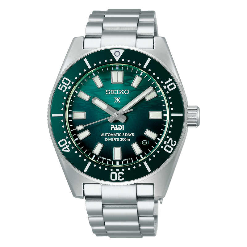 Seiko Prospex 1965 Heritage Diver’s PADI Special Edition Automatic Men’s Green Dial 40mm Watch SPB501J1