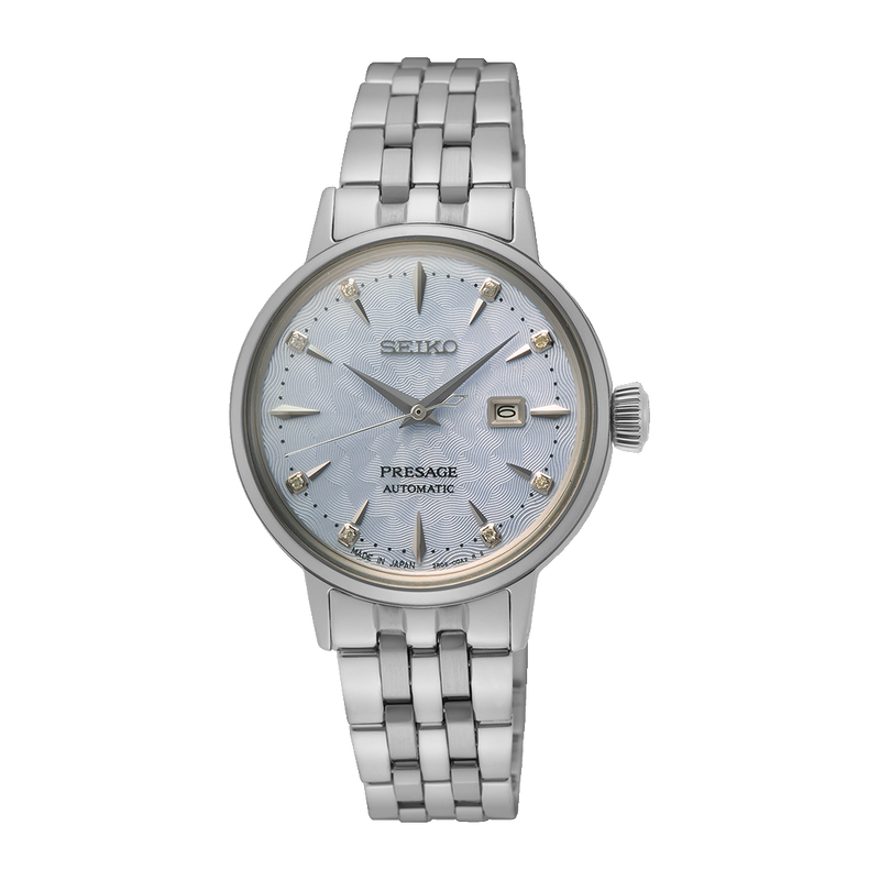 Seiko Presage Cocktail Time ‘Skydiving’ Diamond Ladies’ 30mm Twist Watch SRE007J1