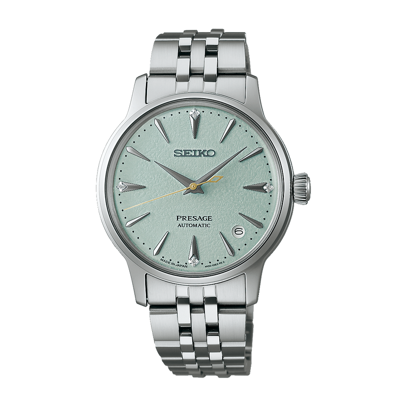 Seiko Presage Style 60s Frozen Mojito Stone Automatic Men’s 39.5mm Watch SRPL63J1