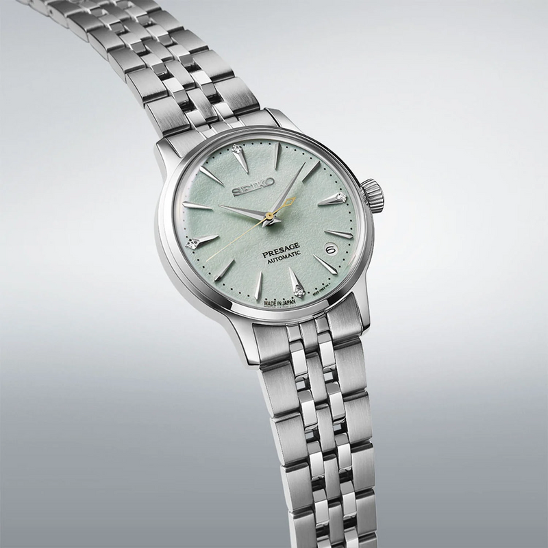 Seiko Presage Style 60s Frozen Mojito Stone Automatic Men’s 39.5mm Watch SRPL63J1