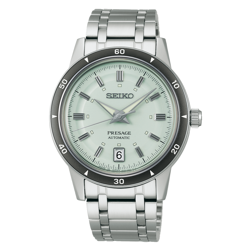 Seiko Presage Style 60s Ice Green Automatic Men’s 39.5mm Watch SRPL71J1