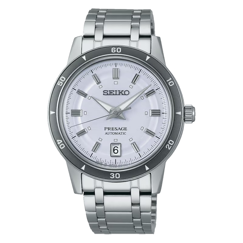 Seiko Presage Style 60s Silvery Violet Automatic Men’s 39.5mm Watch SRPL73J1