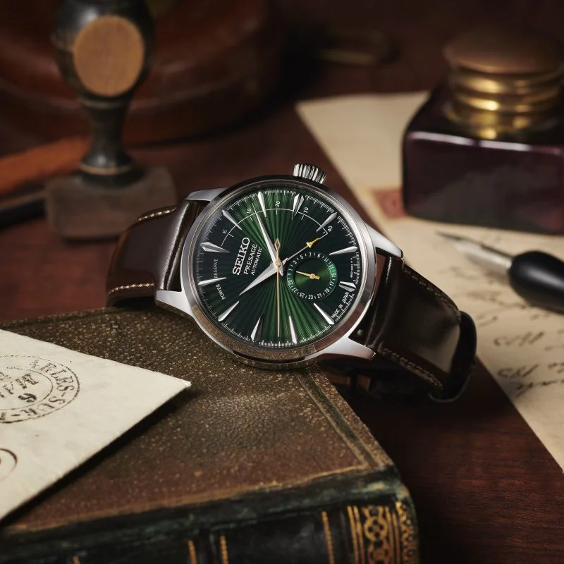 Seiko Presage Cocktail Time ‘Midnight Mockingbird’ Automatic Men’s 40.5mm Strap Watch SSA459J1