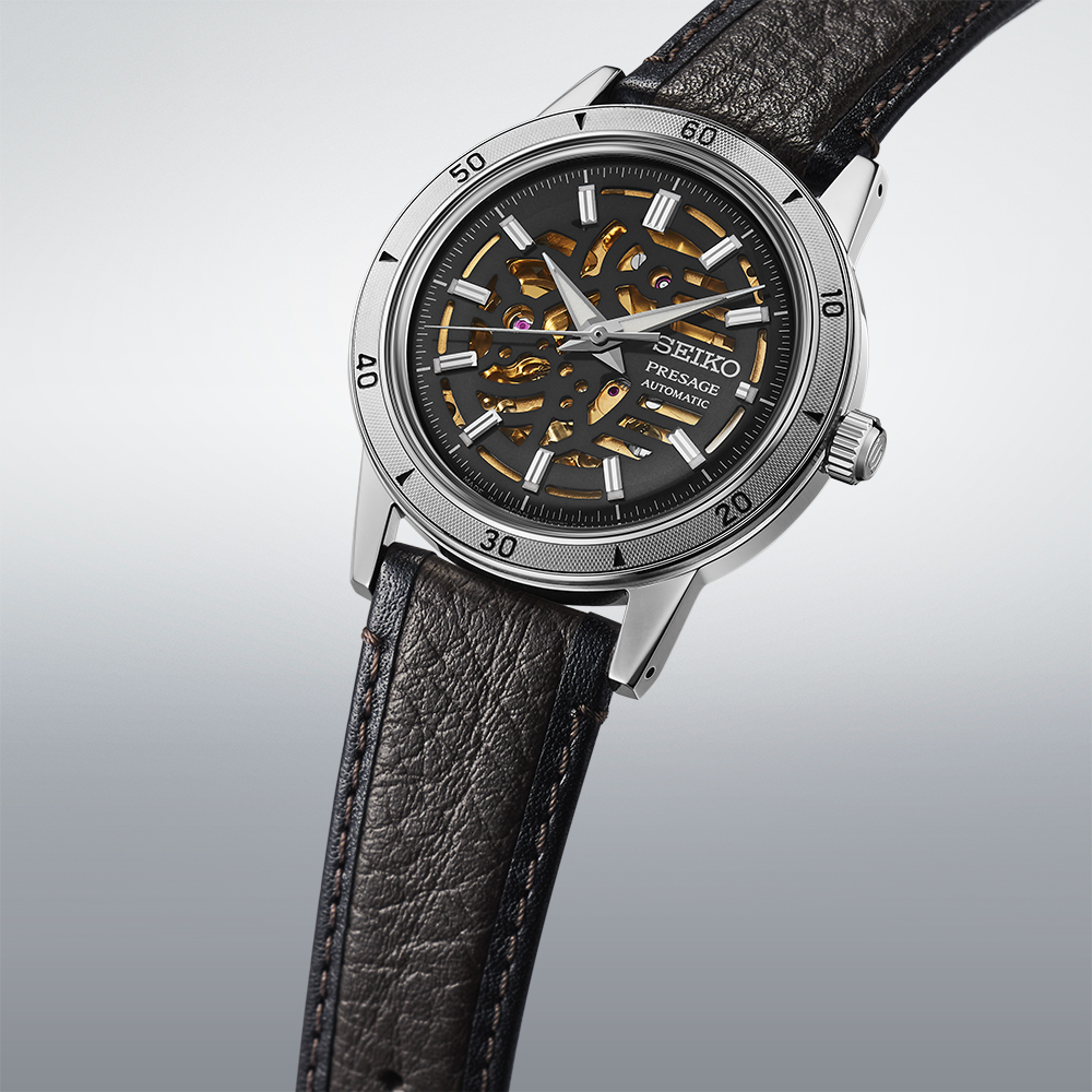 Seiko Presage Style 60s ‘Elegant yet Rugged’ Biker Automatic Men’s 39mm Watch SSA461J1