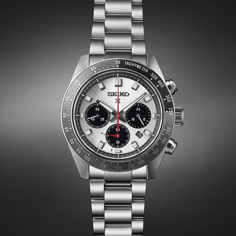 Seiko Prospex Speedtimer Solar Chronograph ‘Silver Go Large’ 41.5mm Men’s Watch SSC911P1