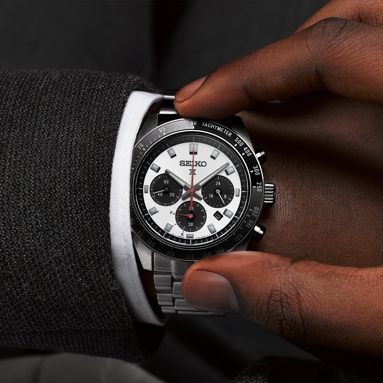 Seiko Prospex Speedtimer Solar Chronograph ‘Silver Go Large’ 41.5mm Men’s Watch SSC911P1