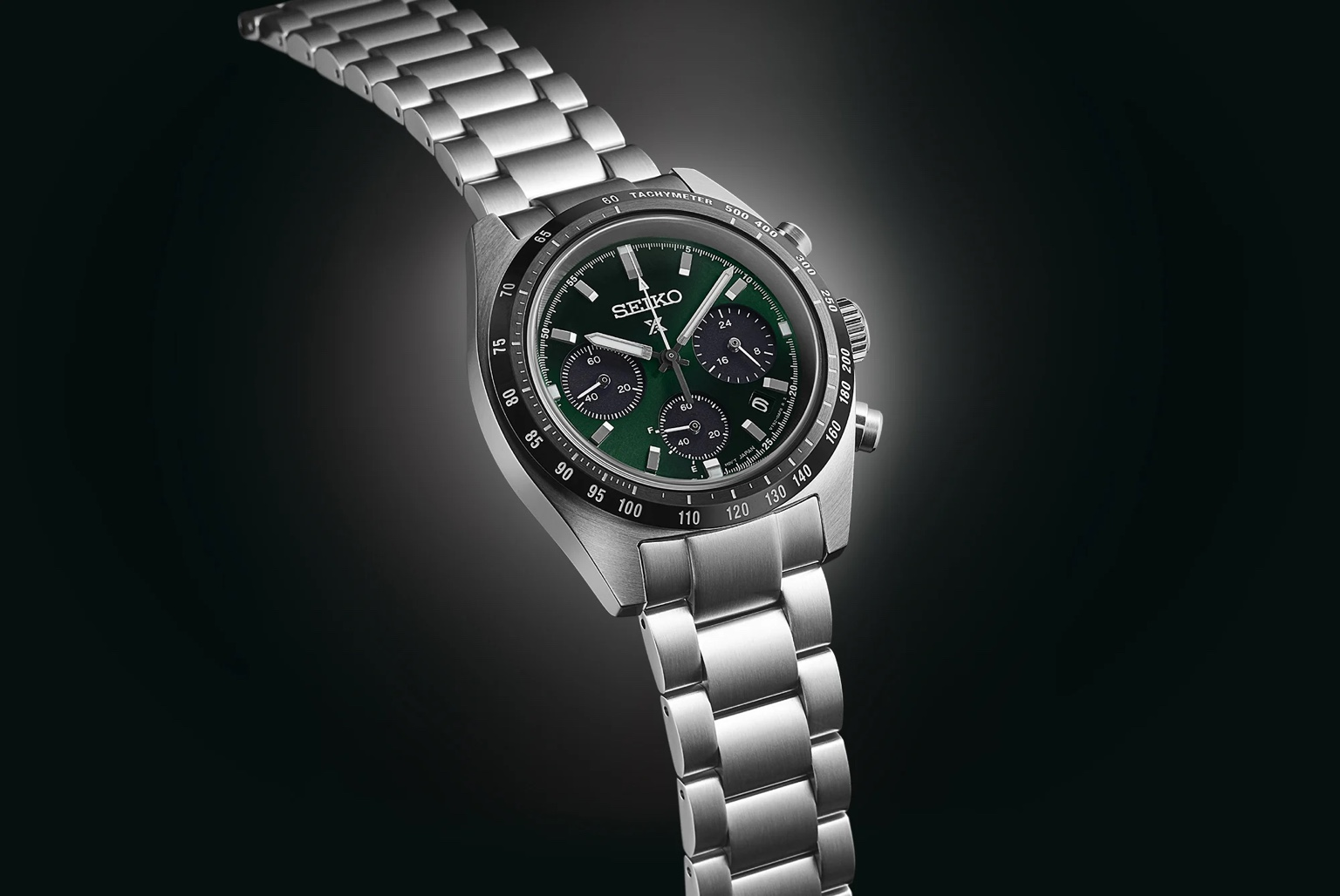 Seiko Prospex Speedtimer Solar Chronograph ‘Deep Green’ 39mm Men’s Watch SSC933P1