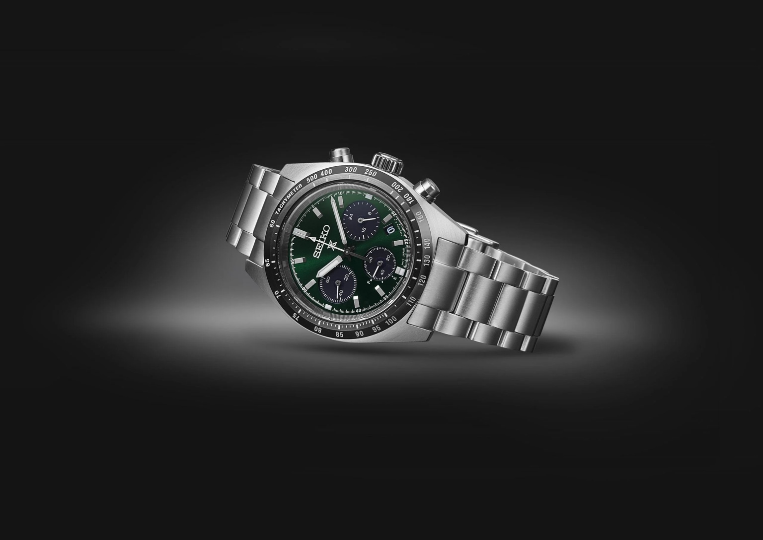 Seiko Prospex Speedtimer Solar Chronograph ‘Deep Green’ 39mm Men’s Watch SSC933P1