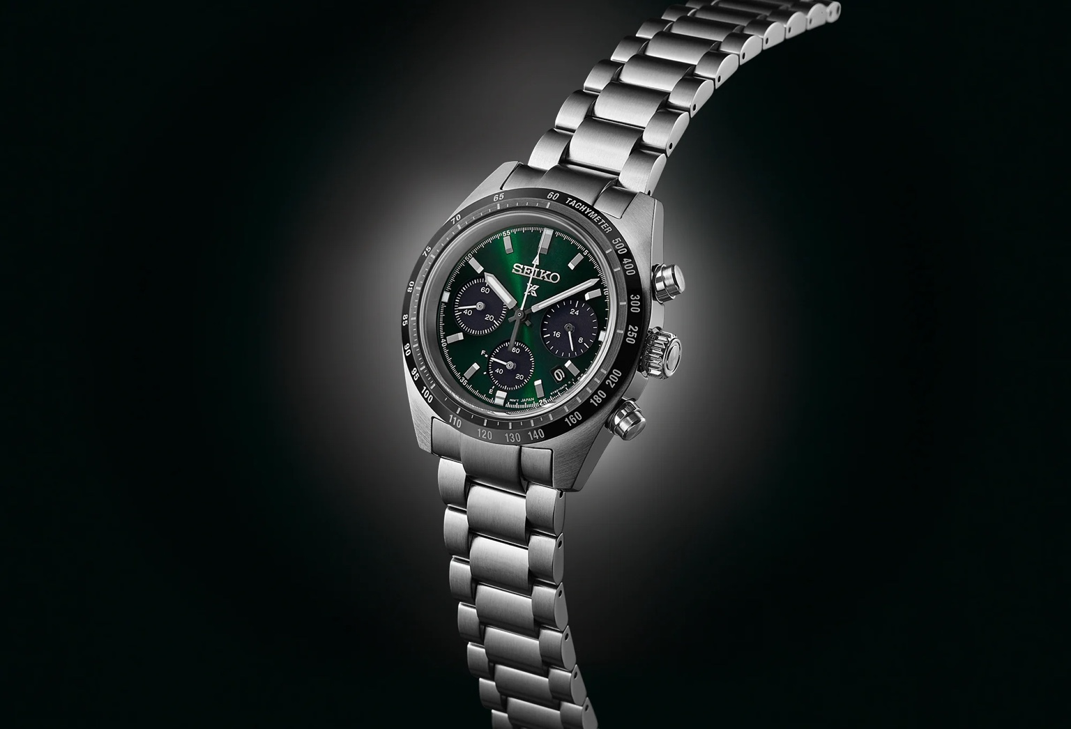Seiko Prospex Speedtimer Solar Chronograph ‘Deep Green’ 39mm Men’s Watch SSC933P1
