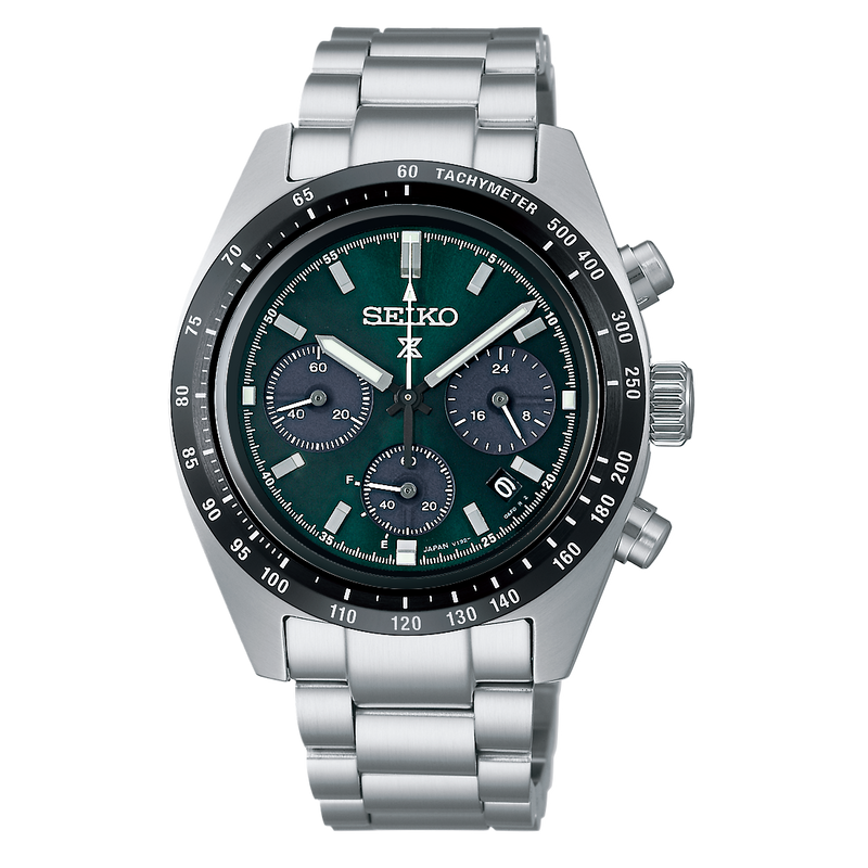 Seiko Prospex Speedtimer Solar Chronograph ‘Deep Green’ 39mm Men’s Watch SSC933P1