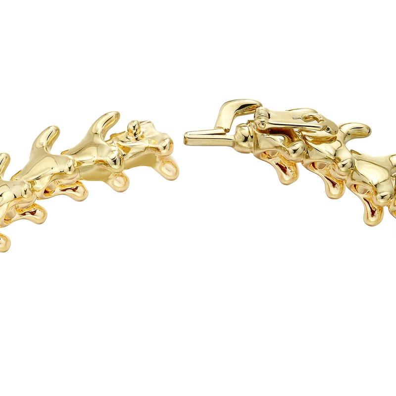 Yellow Gold Vermeil Serpents Trace Slim Bracelet