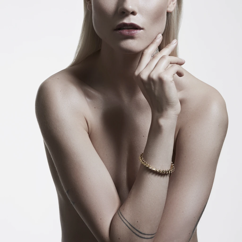 Yellow Gold Vermeil Serpents Trace Slim Bracelet