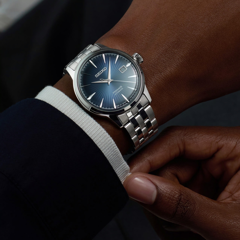 Seiko Presage Cocktail Time ‘Blue Moon’ Automatic Men’s 40mm Watch SRPB41J1