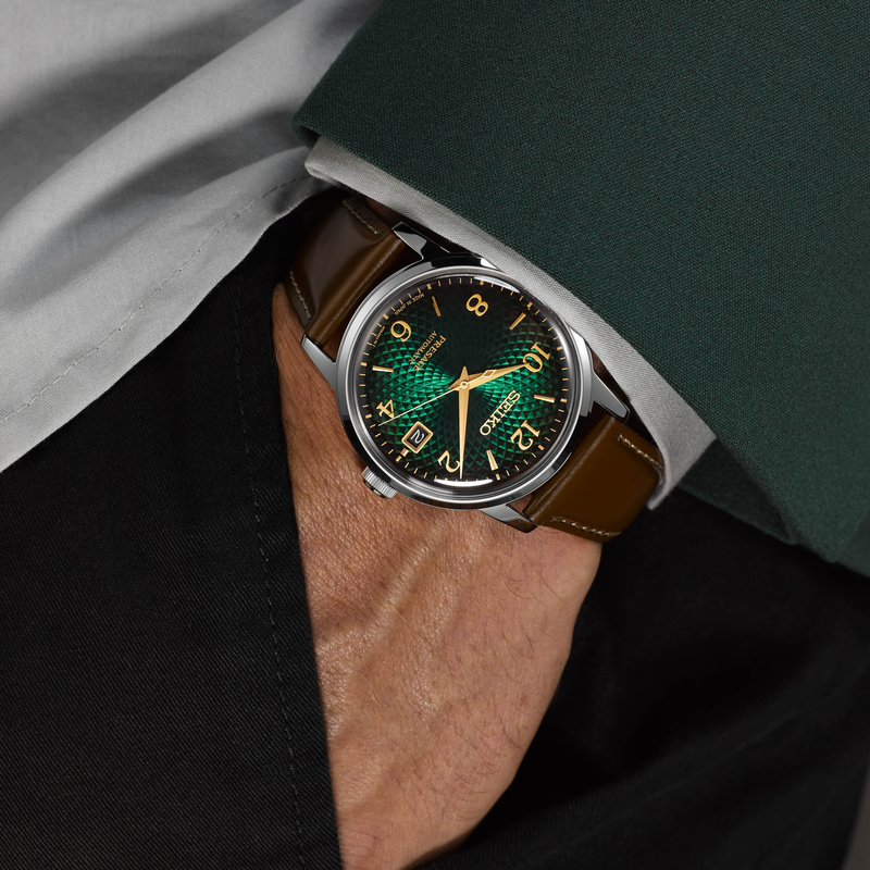 Seiko Presage Cocktail Time ‘Mojito’ Automatic Men’s 38.5mm Watch SRPE45J1