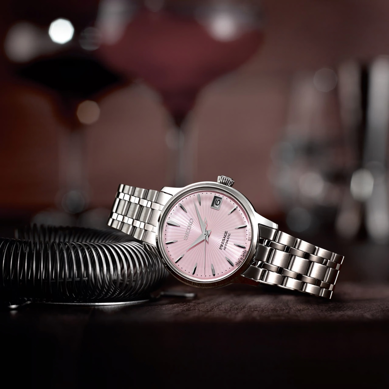 Seiko Presage Cocktail Time ‘White Lady’ Diamond Ladies’ 33mm Twist Watch SRP839J1